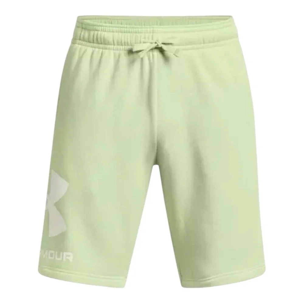 Under Armour Shorts Men's Size Small UA Rival Fleece‎ Logo Blue Green LOT OF 2